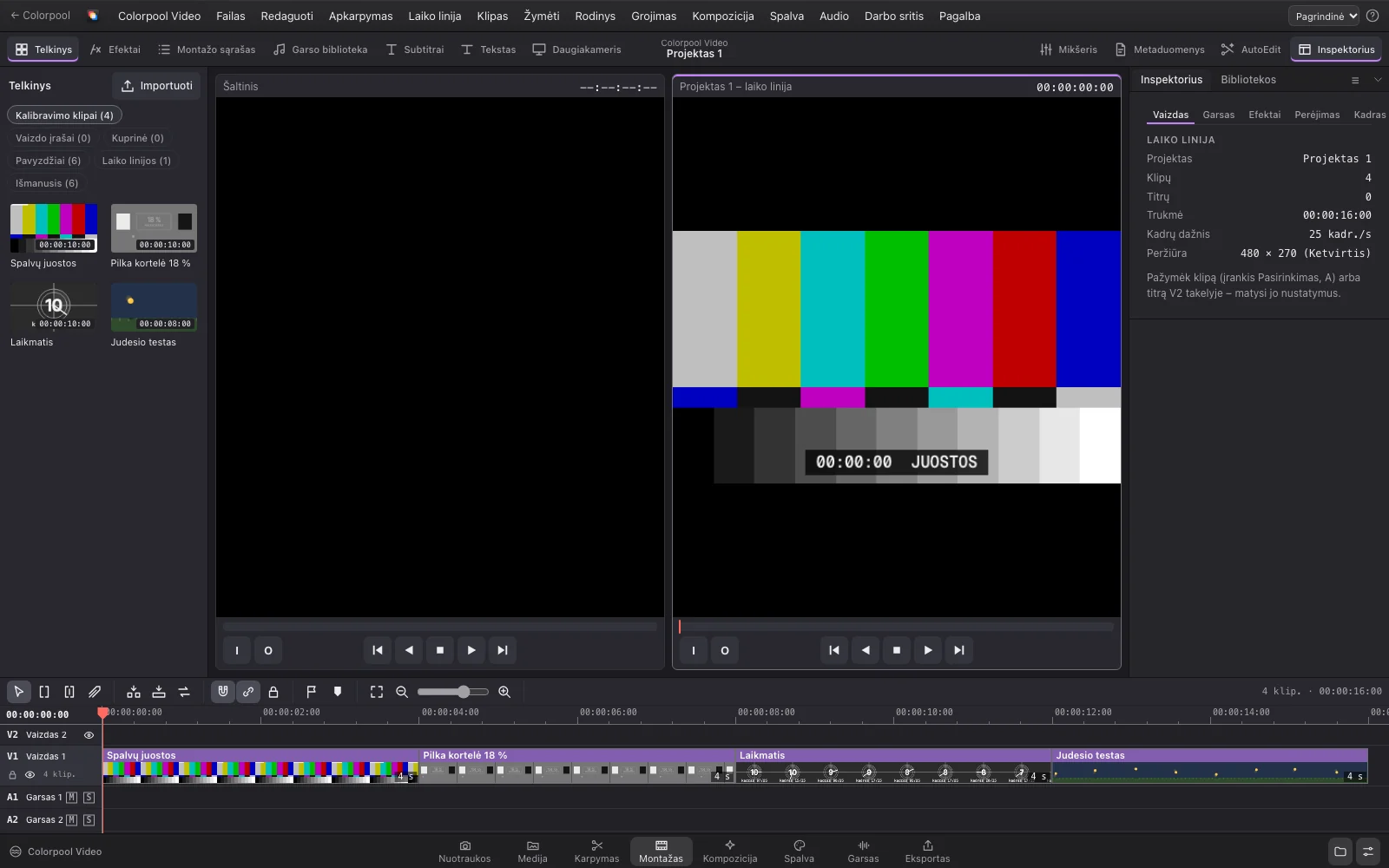 Colorpool Video with an example open
